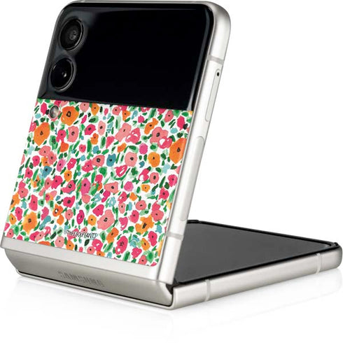 Bouffants and Broken Hearts Watercolor Floral Galaxy Z Flip3 5G Skin